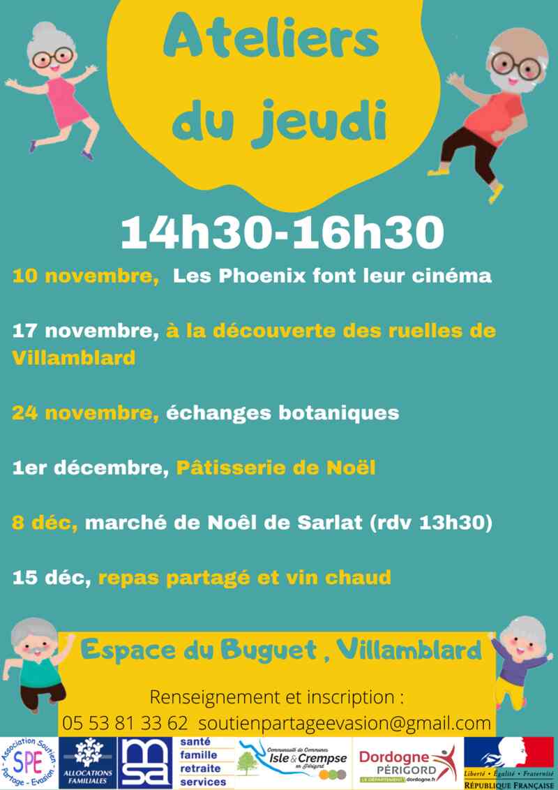 Atelier jeudi: pause bien être