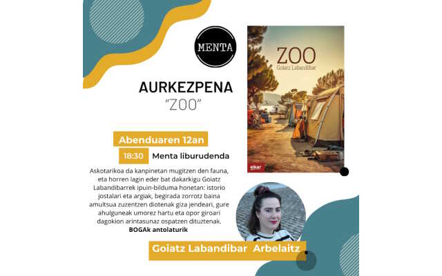 Rencontre en basque avec Goiatz Labandibar Arbelaitz pour son livre : Zoo