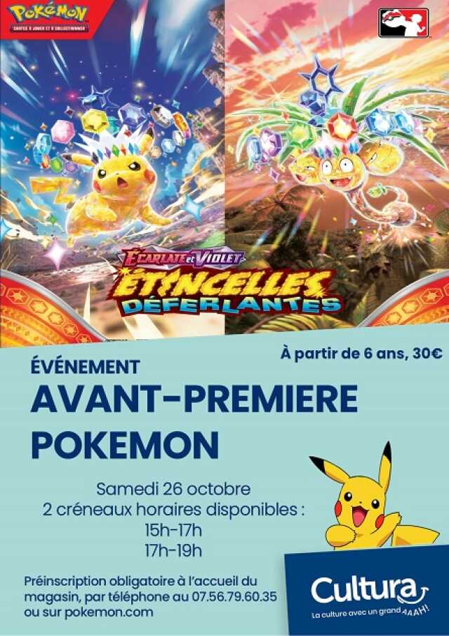 Avant-première Pokemon (Cultura Brive Centre)