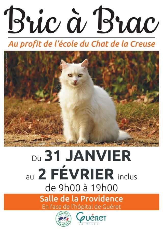 Bric à brac au profit de l'Ecole du Chat de la Creuse