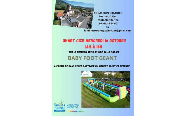 Babyfoot géant