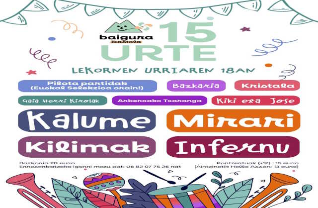 Les 15 ans de Baigura Ikastola