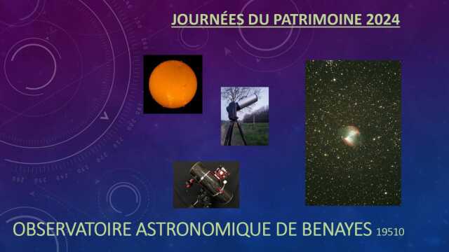 Journées du Patrimoine à Benayes : découverte de l'observatoire