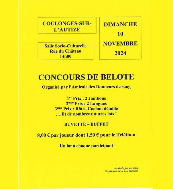 Concours de belote