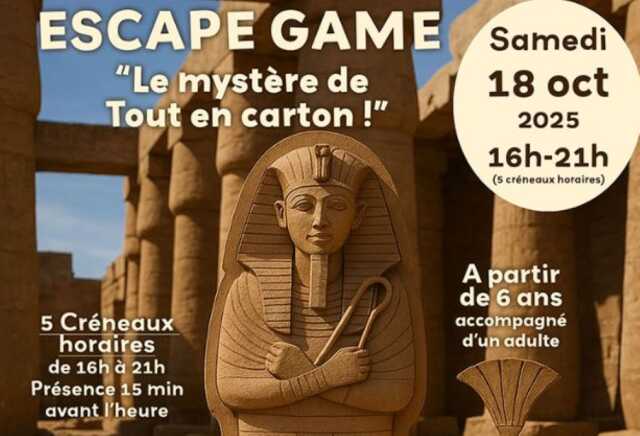 ESCAPE GAME | Le mystère de Tout en carton !