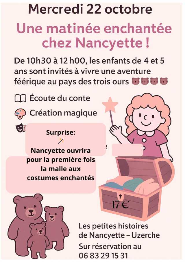 Les ateliers de la fée Nancyette