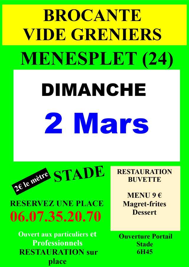 Brocante-vide-grenier du foot