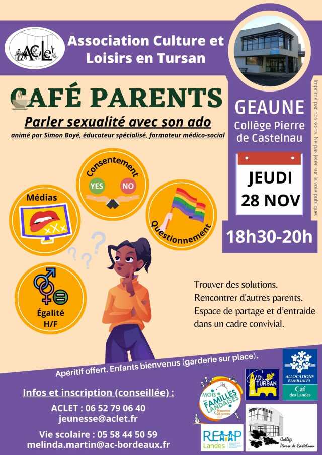 Café parents : Parler sexualité avec son ado