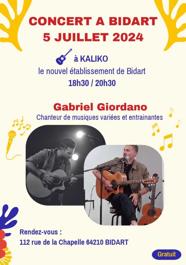 Concert Gabriel Giordano