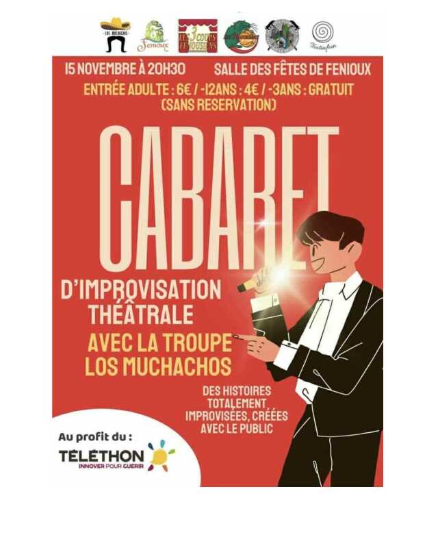 Téléthon : Cabaret d'improvisation théatrale avec le groupe 