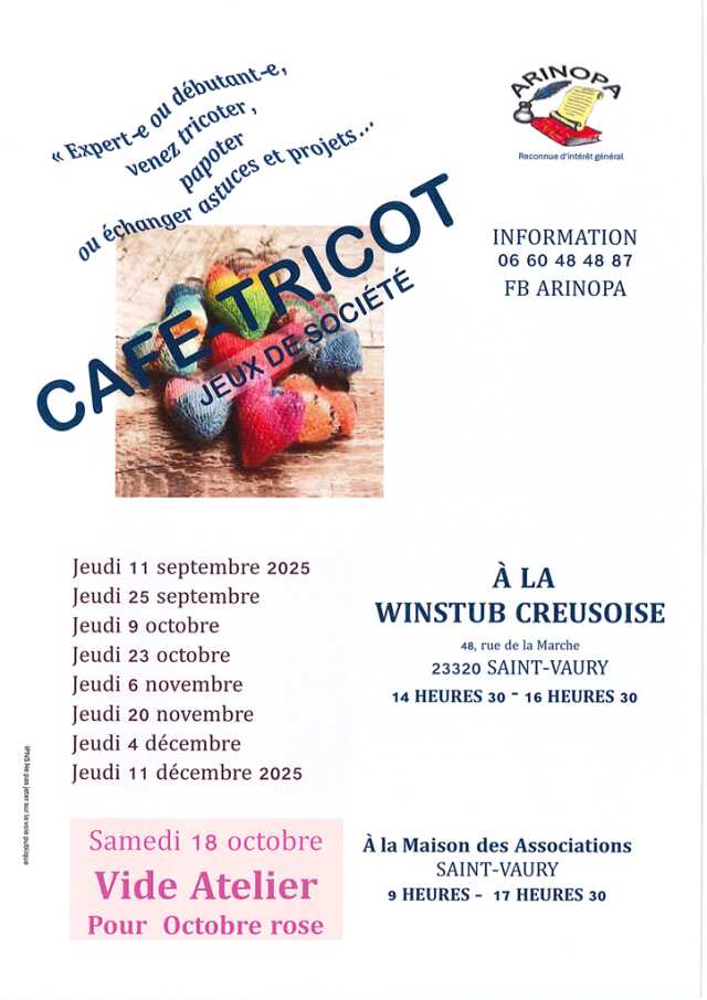 Octobre rose : Vide-atelier