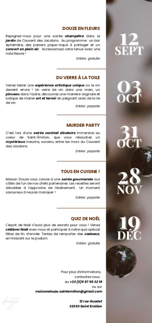 Quiz de Noël - Maison Douze