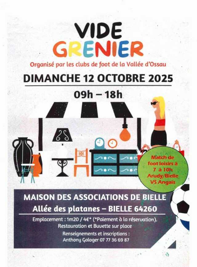 Vide grenier à Bielle