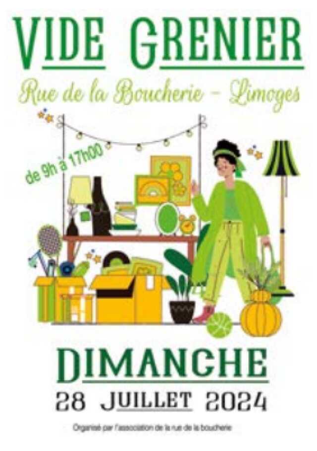 Vide grenier - Rue de la Boucherie à Limoges