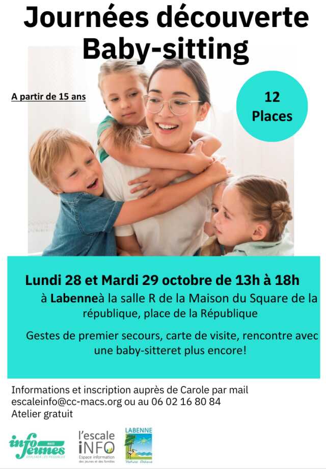 Journées découverte Baby-sitting