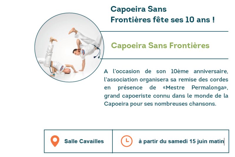 Capoeira Sans Frontières fête ses 10 ans !
