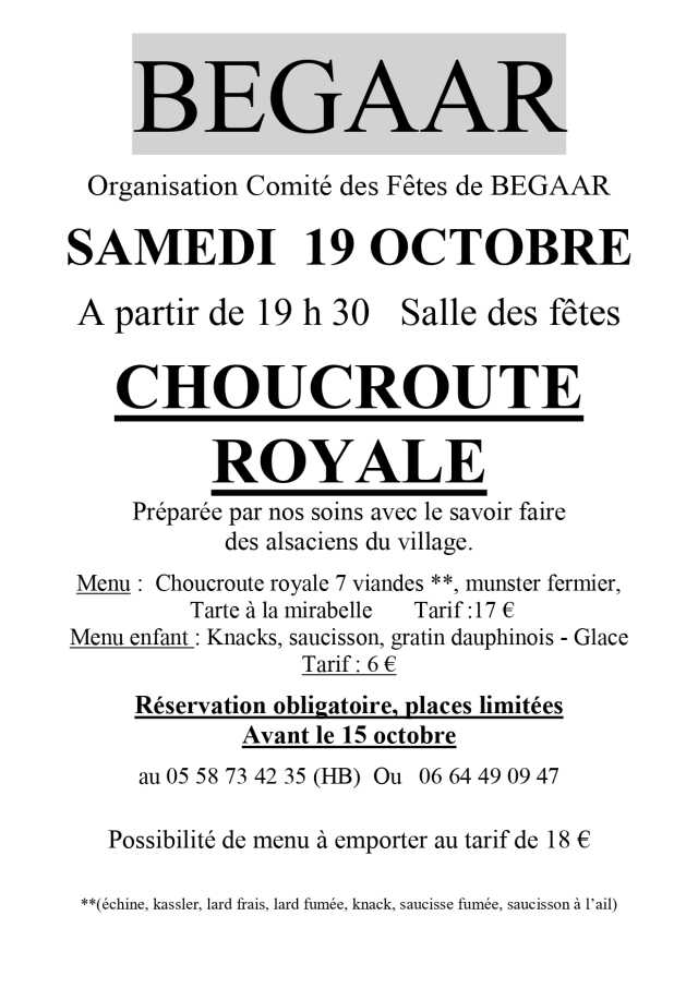 Choucroute Royale