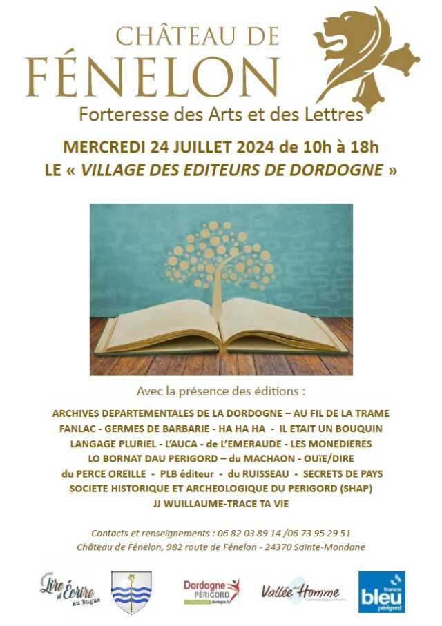 Village des éditeurs de Dordogne au Château de Fénelon