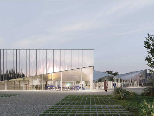 Le chantier de la nouvelle médiathèque Jean-Michel Barate