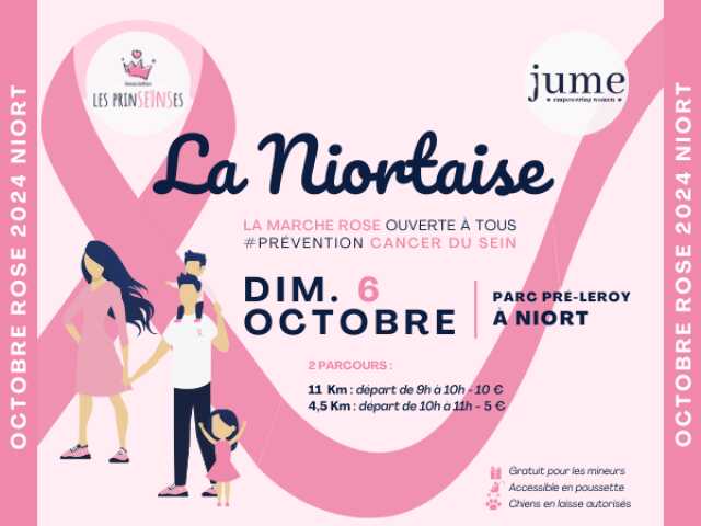 La Niortaise - Marche Octobre Rose à Niort