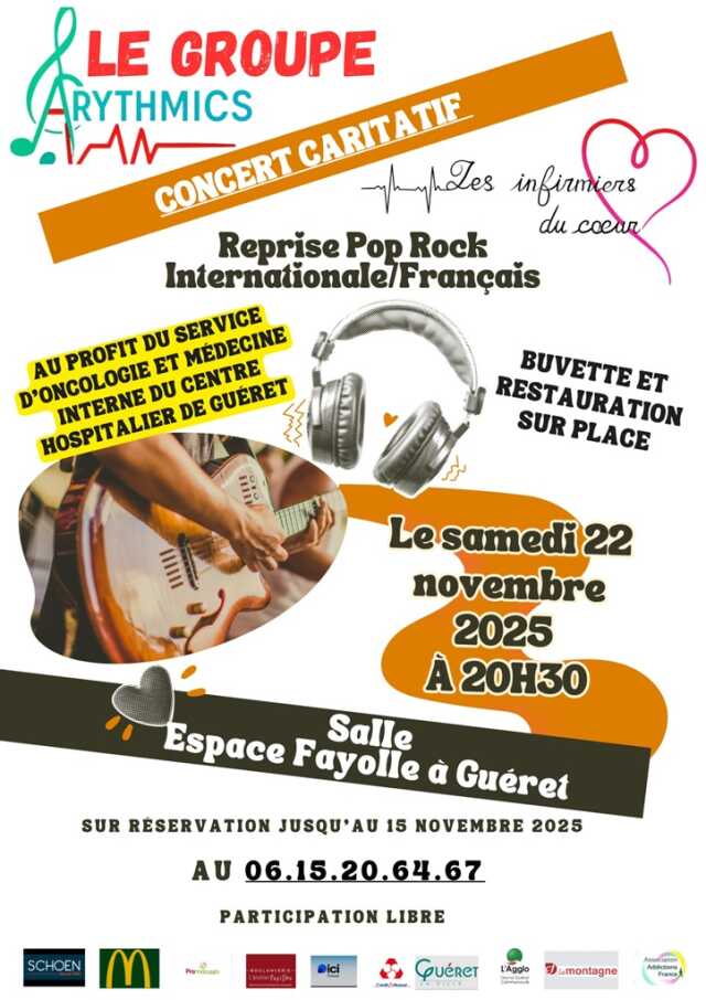 Concert caritatif avec Arythmics !