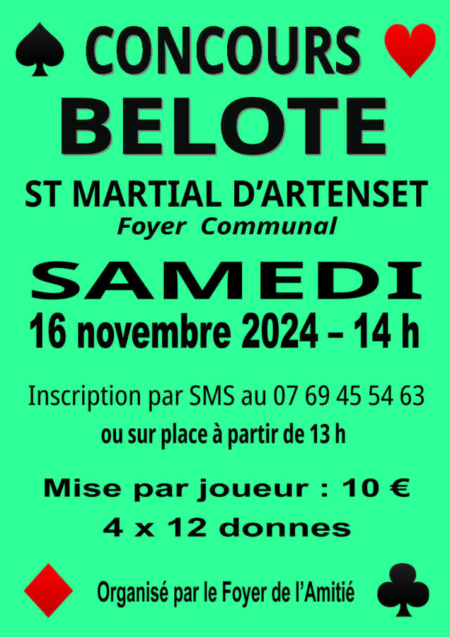 Concours de belote