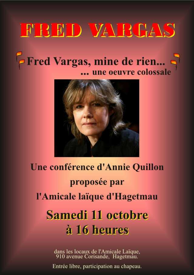 Fred Vargas, mine de rien...une oeuvre colossale.