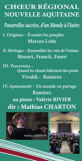 Les Coréades 2025 - Choeur régional Nouvelle-Aquitaine à Saint-Hilaire-la-Palud