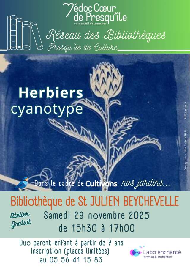 Atelier Herbier cyanotype