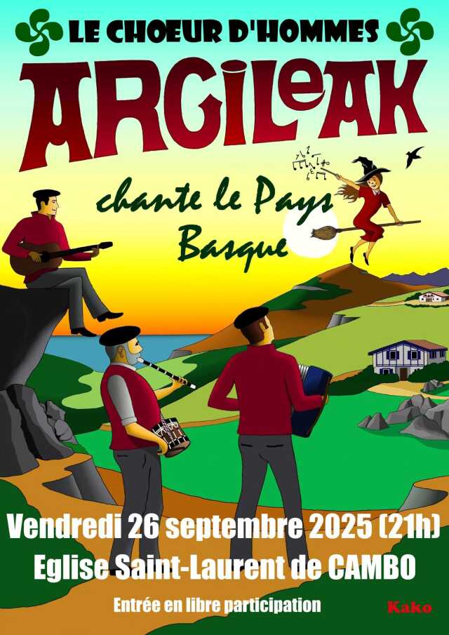 Concert de chants basques avec le chœur d'hommes Argileak