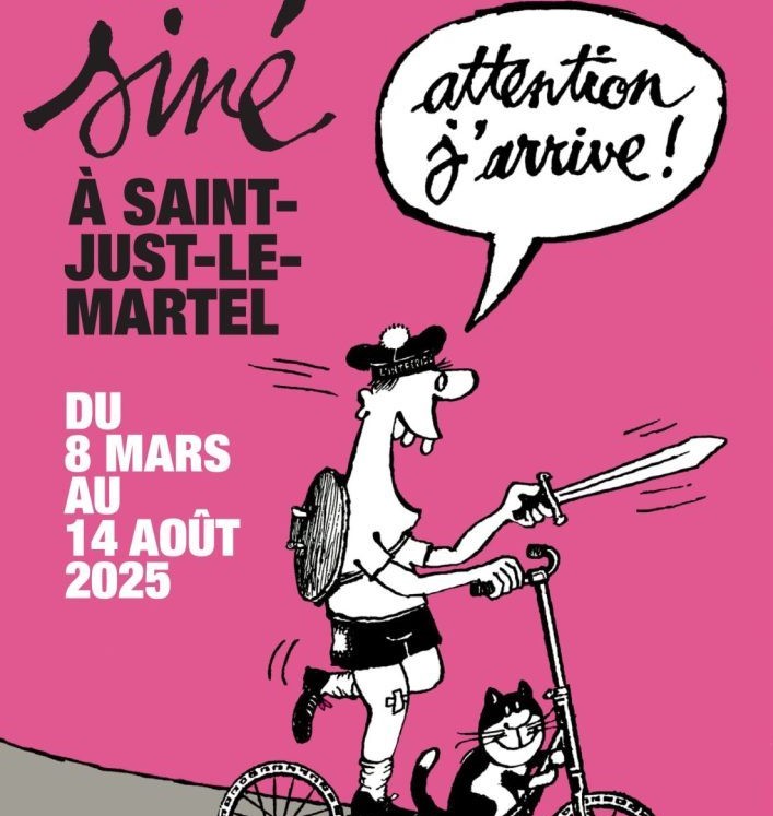 Exposition - Attention J’arrive dessins de Siné - Saint Just le Martel