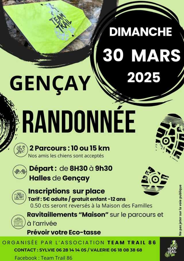 Randonnée de Gençay