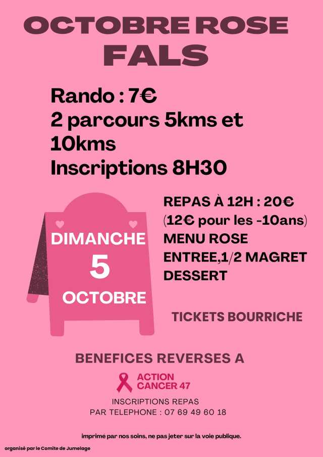 Octobre rose à Fals