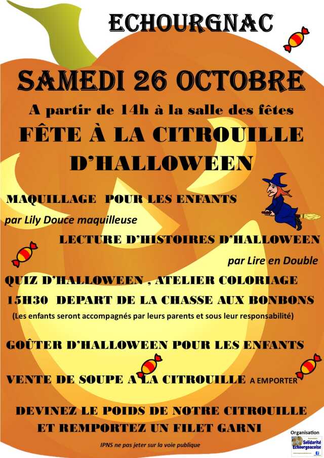 Fête à la citrouille d'Halloween