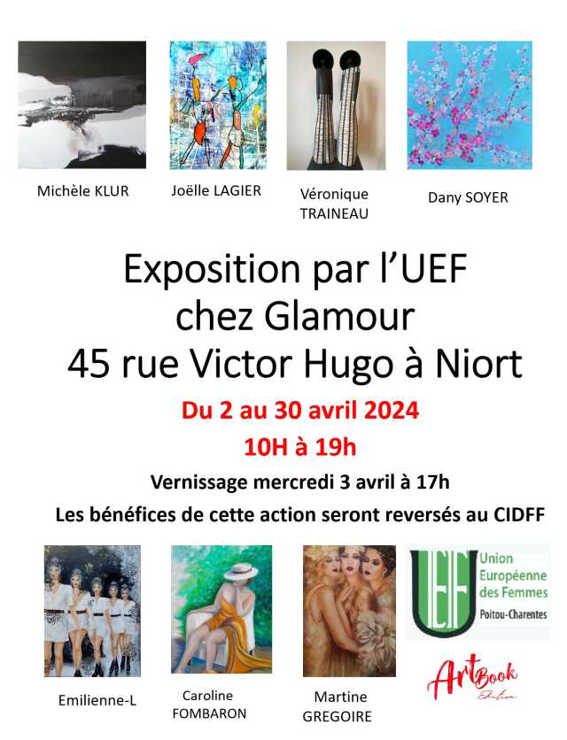 Exposition par l'UEF chez Glamour à Niort