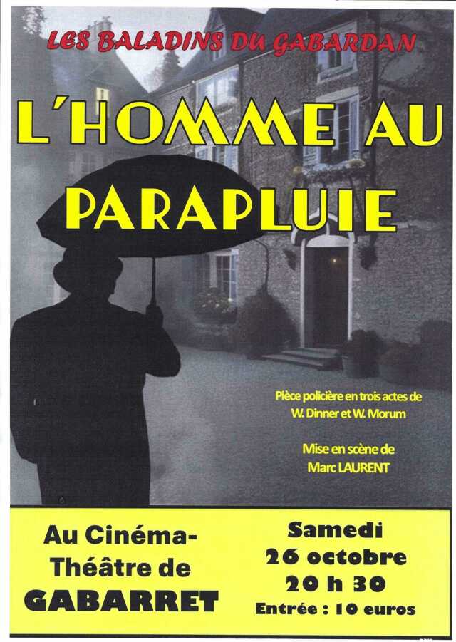 Théâtre : L'homme au parapluie