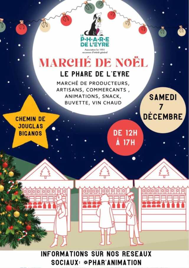 Premier marché de Noël au Phare de l'Eyre