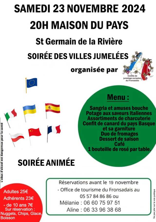 Soirée des villes jumelées