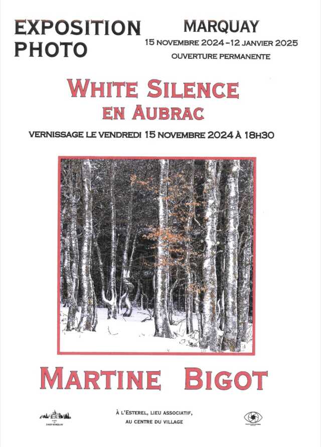 Expositions : White Silence en Aubrac par Martine BIGOT