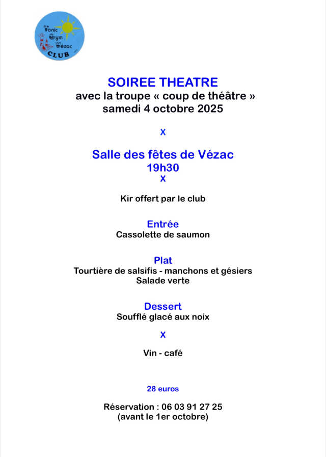 Soirée théâtre