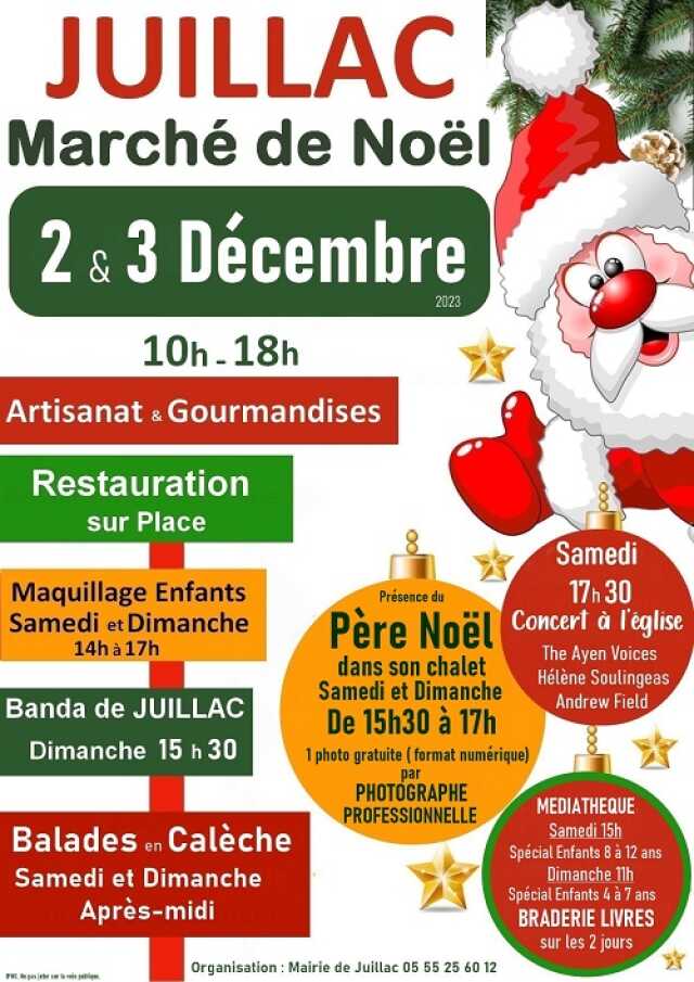 Marché Noël à Juillac