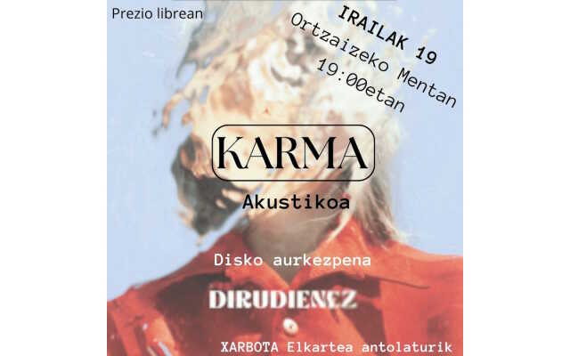 Présentation du disque Karma acoustique