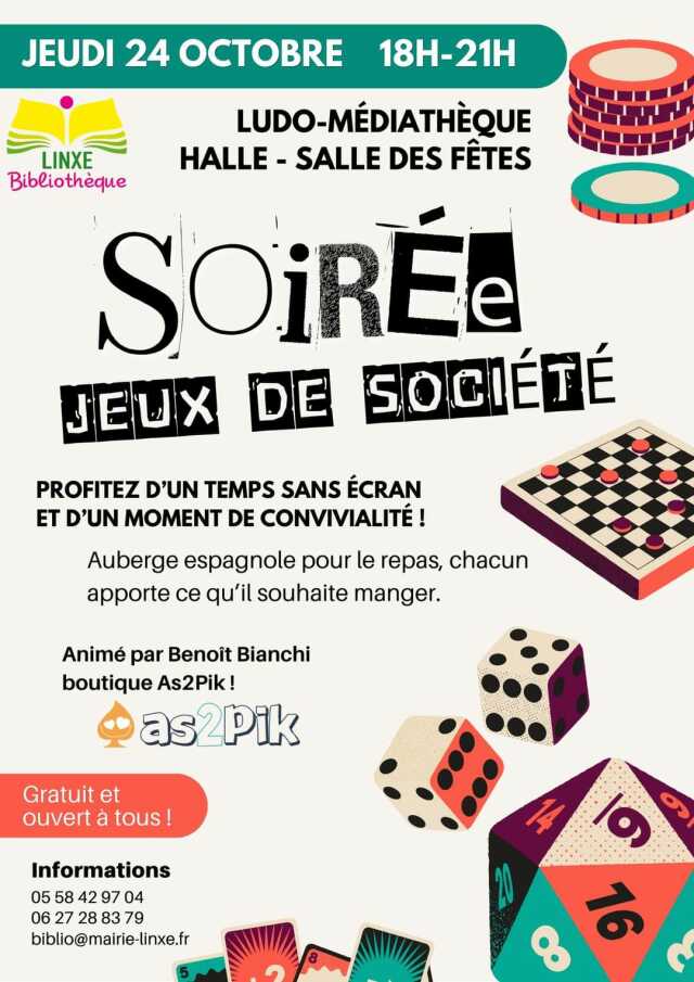 Soirée jeux de société