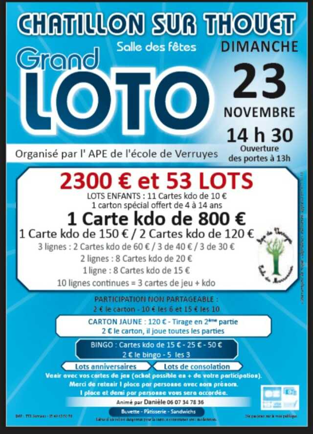 Loto : Ape école
