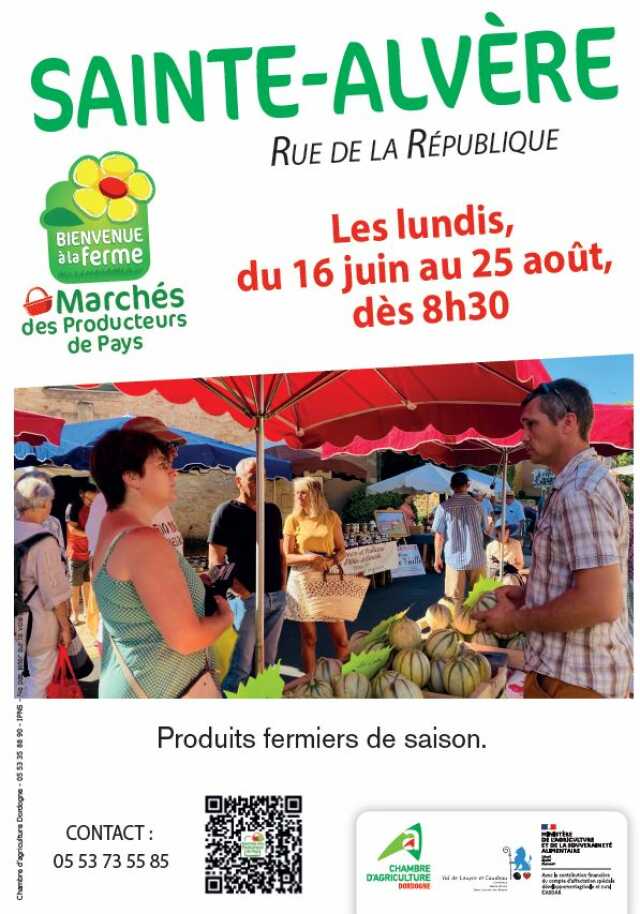 Marché de Producteurs de Pays à Sainte-Alvère