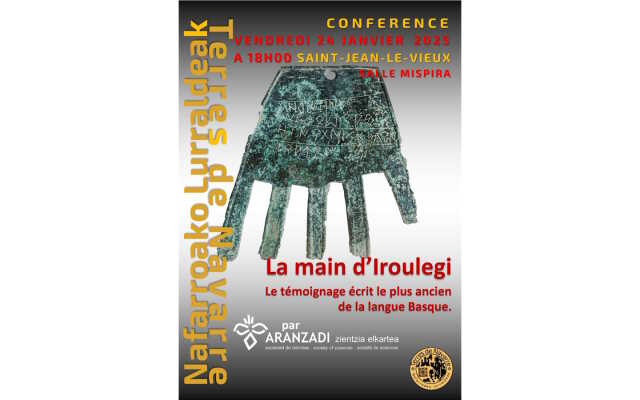 Conférence : la main d'Iroulegi, le témoignage écrit le plus ancien de la langue basque.