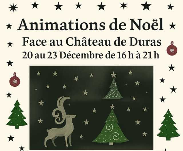 Animations avant Noël à Duras