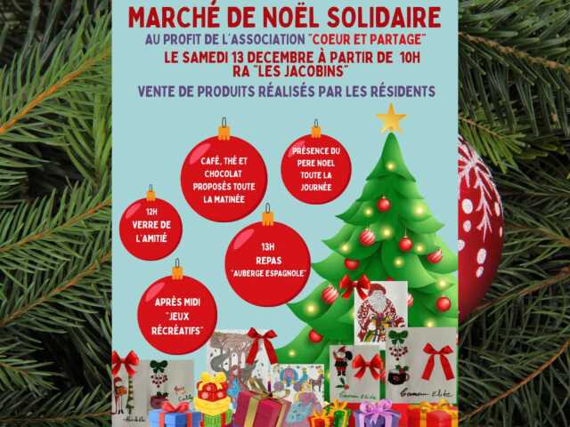 Marché de Noël de la résidence d'autonomie Les Jacobins