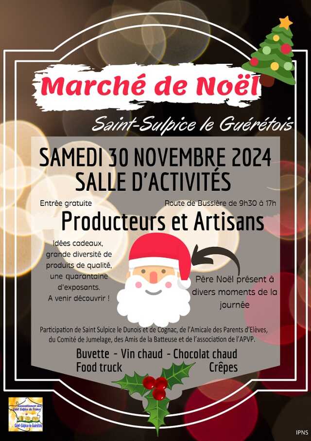 Marché de Noël de Saint-Sulpice-le-Guérétois