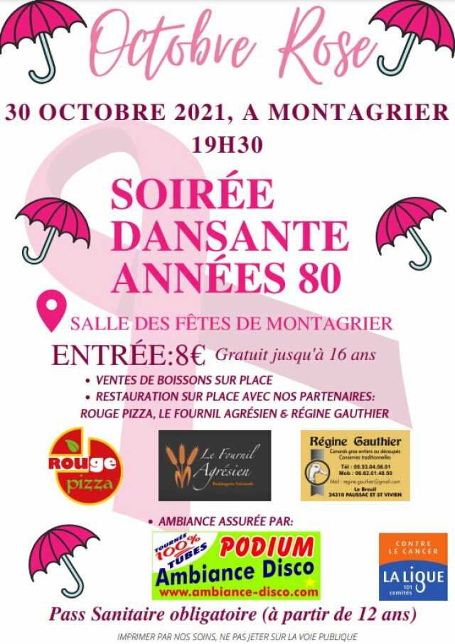 Le 8 octobre : Soirée dansante années 80 soiree-annees-80